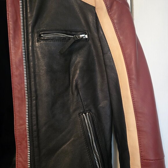 Vintage Wilsons Women's Moto Leather Biker Jacket - XS - Picture 3 of 5